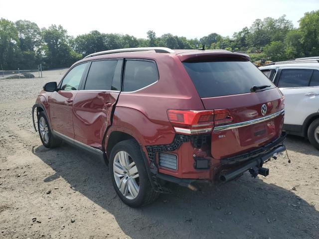 1V2MR2CA0KC519878 - 2019 VOLKSWAGEN ATLAS SEL RED photo 2