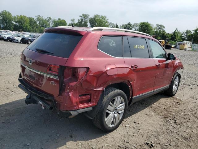 1V2MR2CA0KC519878 - 2019 VOLKSWAGEN ATLAS SEL RED photo 3