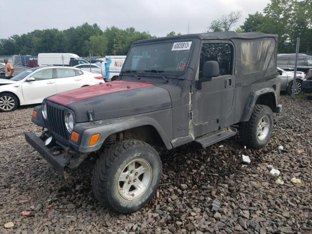 1J4FA49S24P784885 - 2004 JEEP WRANGLER / SPORT BLACK photo 1