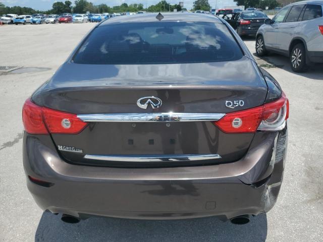 JN1EV7AP3HM736269 - 2017 INFINITI Q50 PREMIUM BROWN photo 6