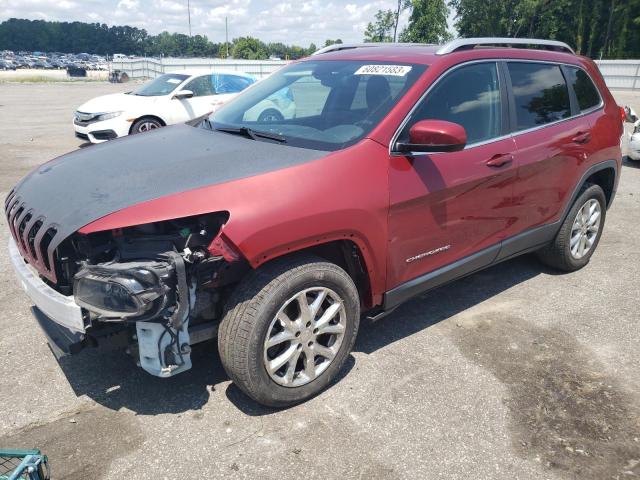 1C4PJLCB2HW516590 - 2017 JEEP CHEROKEE LATITUDE RED photo 1