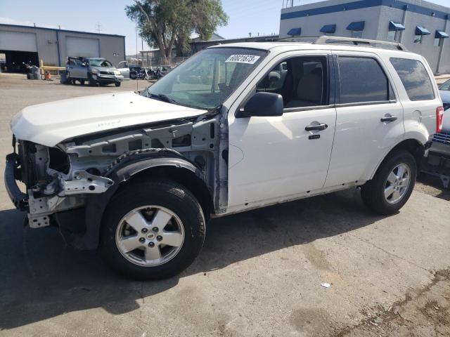 1FMCU9DG9CKA35606 - 2012 FORD ESCAPE XLT WHITE photo 1