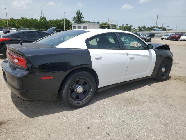 2C3CDXAGXEH235096 - 2014 DODGE CHARGER POLICE TWO TONE photo 3