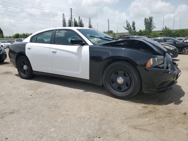 2C3CDXAGXEH235096 - 2014 DODGE CHARGER POLICE TWO TONE photo 4