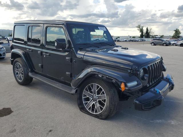 1C4JJXP67NW102887 - 2022 JEEP WRANGLER U SAHARA 4XE BLACK photo 4