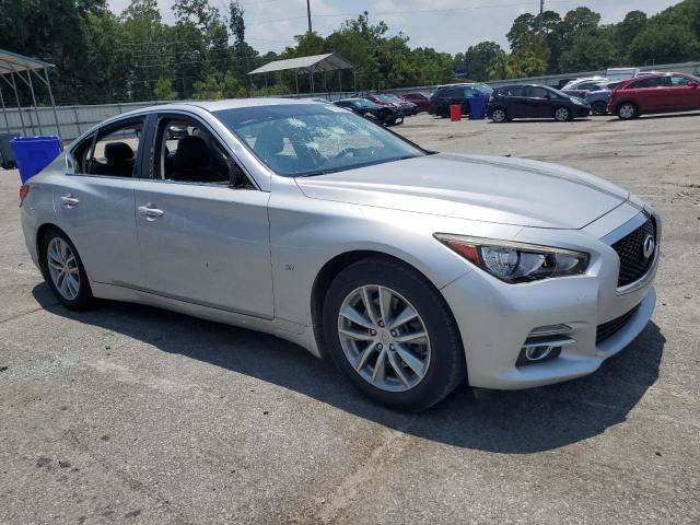 JN1BV7APXFM346575 - 2015 INFINITI Q50 BASE SILVER photo 4