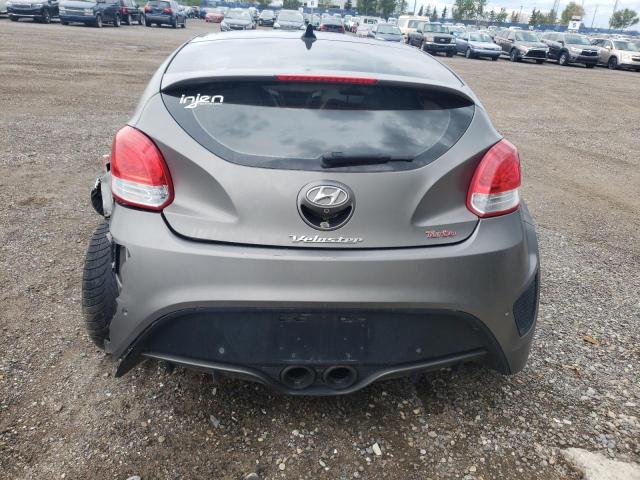 KMHTC6AE5DU180328 - 2013 HYUNDAI VELOSTER TURBO GRAY photo 6