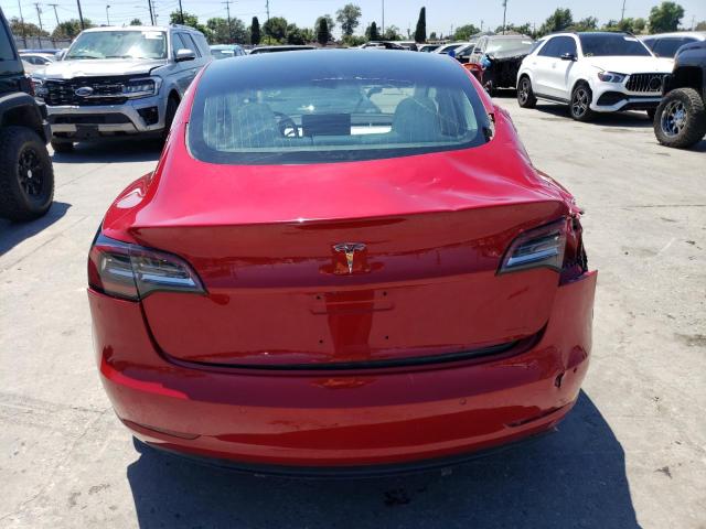 5YJ3E1EB1JF100691 - 2018 TESLA MODEL 3 RED photo 6