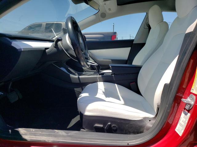 5YJ3E1EB1JF100691 - 2018 TESLA MODEL 3 RED photo 7
