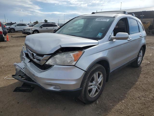 JHLRE4H79AC011499 - 2010 HONDA CR-V EXL SILVER photo 1