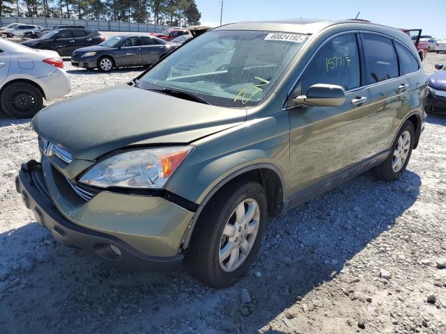 5J6RE48769L019434 - 2009 HONDA CR-V EXL GREEN photo 2