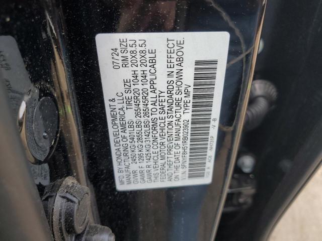 5FNYF8H51RB023902 - 2024 HONDA PASSPORT EXL Siyah fotoğraf 12