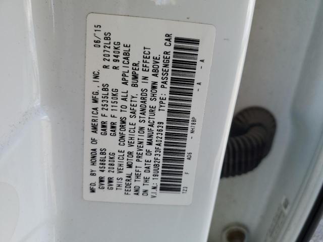 19UUB2F33FA023639 - 2015 ACURA TLX WHITE photo 13