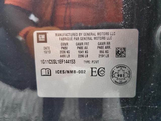 1G11C5SL1EF144153 - 2014 CHEVROLET MALIBU 1LT 黑色 照片 12