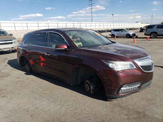 5FRYD4H41EB035871 - 2014 ACURA MDX TECHNOLOGY 勃艮第红 照片 4