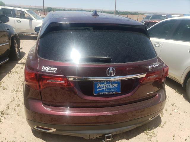 5FRYD4H41EB035871 - 2014 ACURA MDX TECHNOLOGY 勃艮第红 照片 6