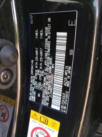 JTJYARBZ5J2094301 - 2018 LEXUS NX 300 BASE შავი ფოტო 12