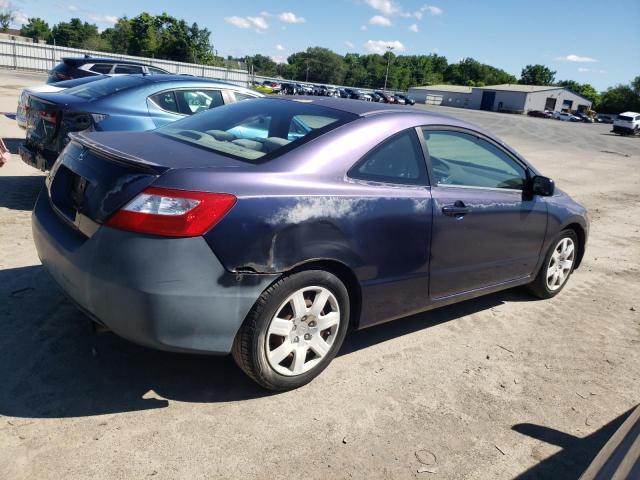 2HGFG11698H545542 - 2008 HONDA CIVIC LX BLUE photo 3