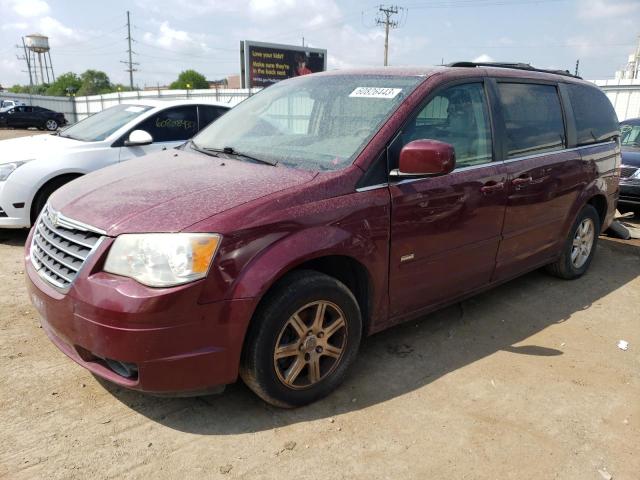 2A8HR54PX8R711910 - 2008 CHRYSLER TOWN & COU TOURING BURGUNDY photo 1