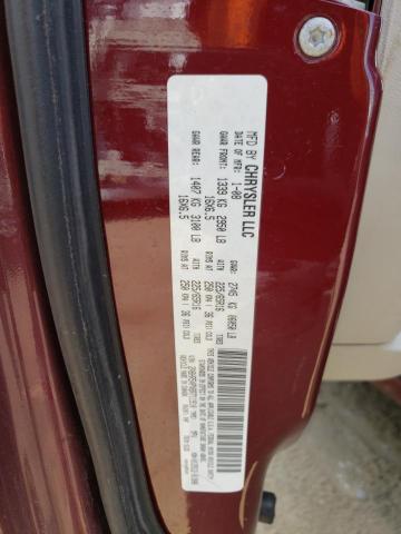 2A8HR54PX8R711910 - 2008 CHRYSLER TOWN & COU TOURING BURGUNDY photo 13