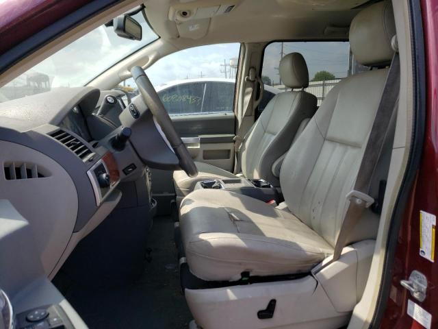 2A8HR54PX8R711910 - 2008 CHRYSLER TOWN & COU TOURING BURGUNDY photo 7
