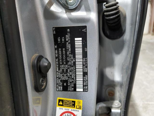 5TDJKRFH5FS161451 - 2015 TOYOTA HIGHLANDER XLE SILVER photo 13