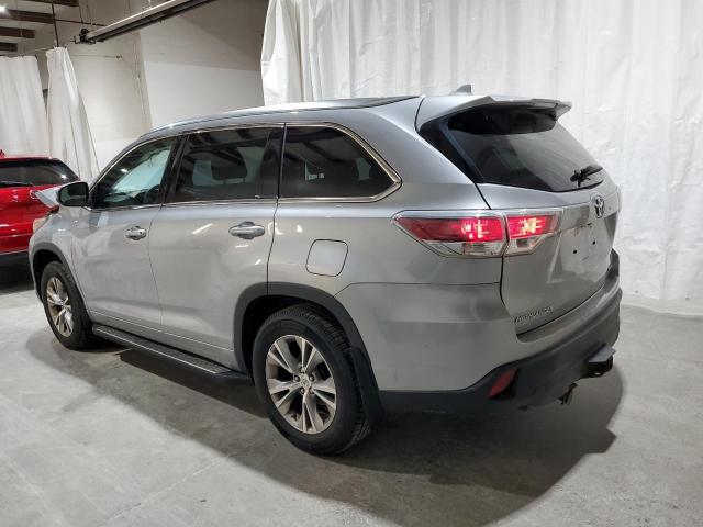 5TDJKRFH5FS161451 - 2015 TOYOTA HIGHLANDER XLE SILVER photo 2