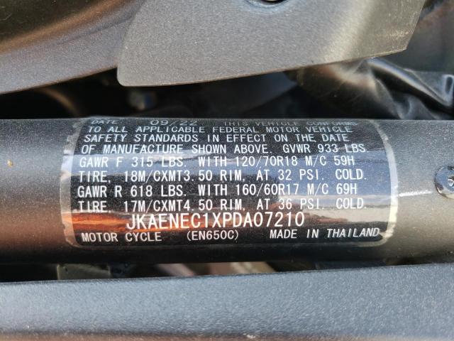 JKAENEC1XPDA07210 - 2023 KAWASAKI EN650 C BLACK photo 9