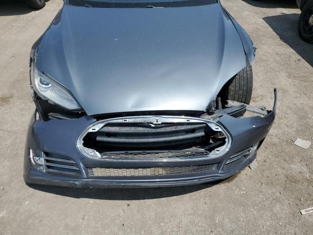 5YJSA1AG9DFP04910 - 2013 TESLA MODEL S GRAY photo 11