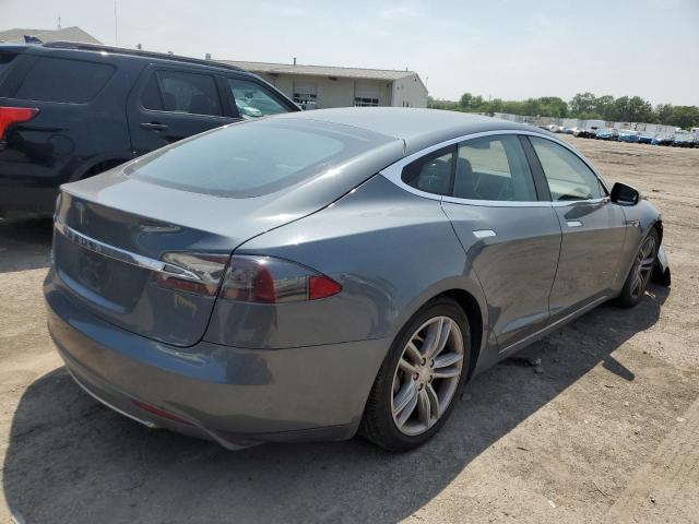 5YJSA1AG9DFP04910 - 2013 TESLA MODEL S GRAY photo 3