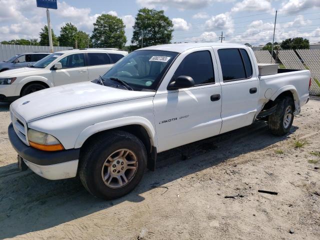 1B7HL38X32S710658 - 2002 DODGE DAKOTA QUAD SPORT WHITE photo 1