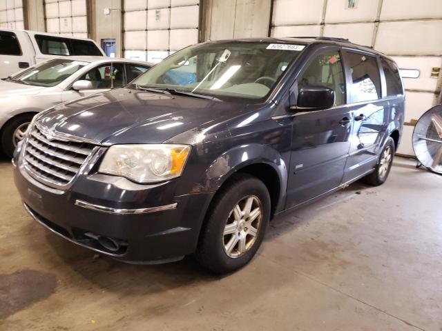 2A8HR54P08R709616 - 2008 CHRYSLER TOWN AND C TOURING BLUE photo 1