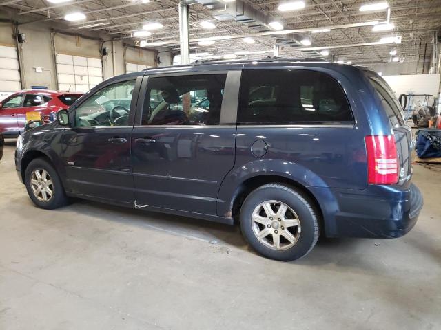 2A8HR54P08R709616 - 2008 CHRYSLER TOWN AND C TOURING BLUE photo 2