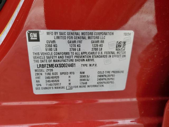 LRBFZME4XSD024481 - 2025 BUICK ENVISION AVENIR RED photo 13