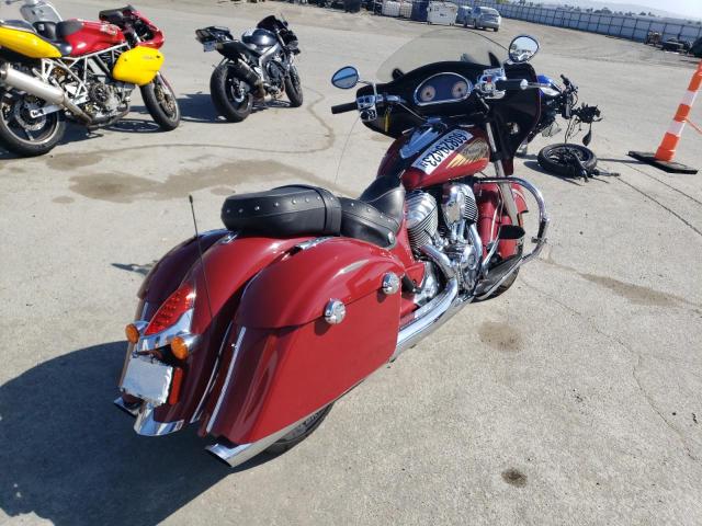 56KTCAAAXE3315986 - 2014 INDIAN MOTORCYCLE CO. CHIEFTAIN BURGUNDY photo 4