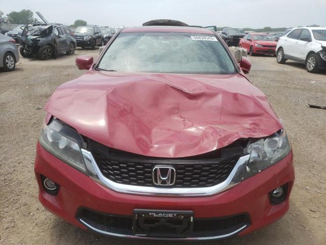 1HGCT2B83DA012681 - 2013 HONDA ACCORD EXL RED photo 5