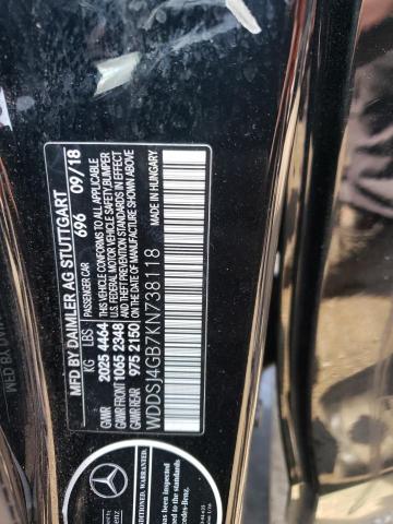 WDDSJ4GB7KN738118 - 2019 MERCEDES-BENZ CLA 250 4MATIC BLACK photo 12