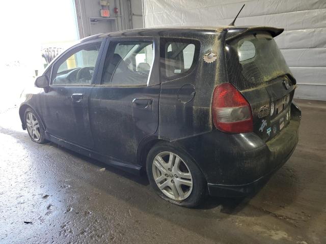 JHMGD37697S008996 - 2007 HONDA FIT S BLACK photo 2