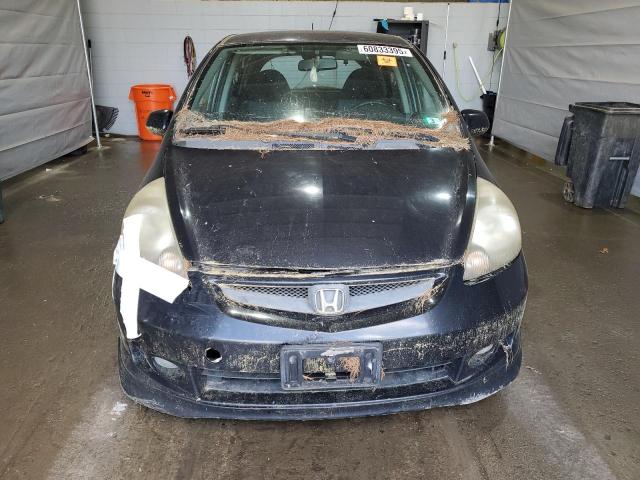JHMGD37697S008996 - 2007 HONDA FIT S BLACK photo 5
