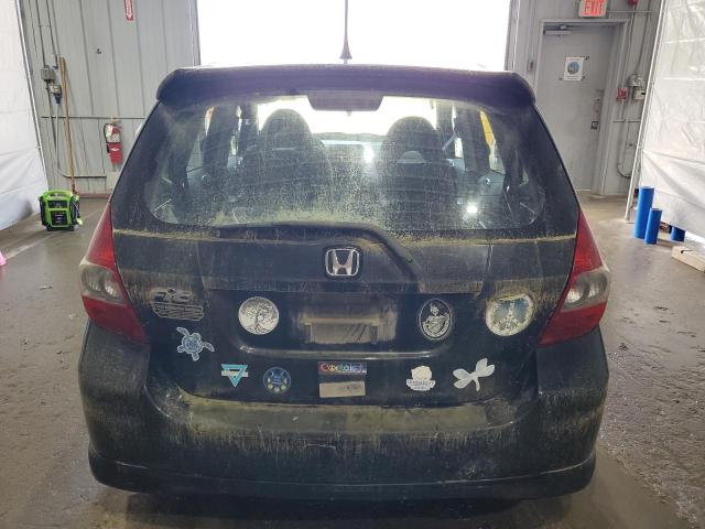 JHMGD37697S008996 - 2007 HONDA FIT S BLACK photo 6