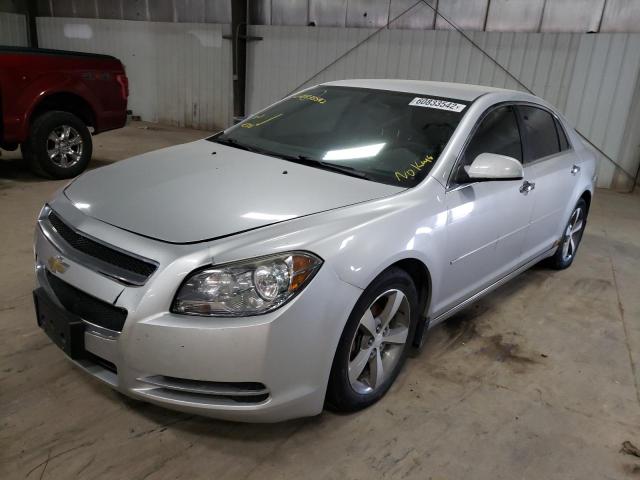 1G1ZC5E00CF195841 - 2012 CHEVROLET MALIBU 1LT SILVER photo 2