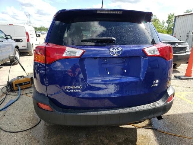 2T3BFREV6FW404716 - 2015 TOYOTA RAV4 LE BLUE photo 6