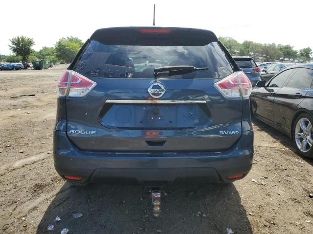 KNMAT2MV8GP663119 - 2016 NISSAN ROGUE S BLUE photo 6