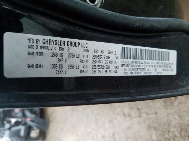 3C4PDDDG0CT342556 - 2012 DODGE JOURNEY CREW  photo 10