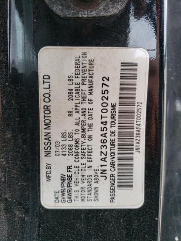 JN1AZ36A54T002572 - 2004 NISSAN 350Z ROADSTER BLACK photo 13