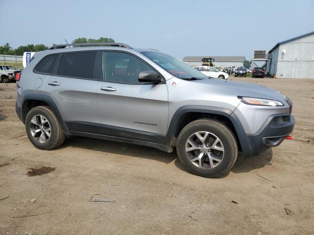 1C4PJMBS8FW724137 - 2015 JEEP CHEROKEE TRAILHAWK SILVER photo 4