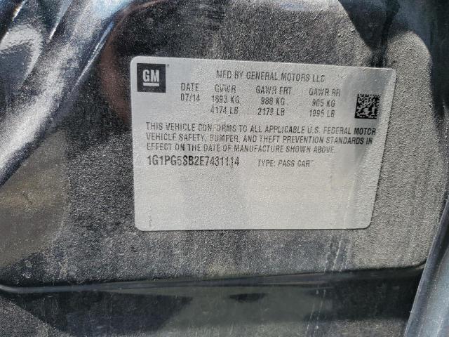 1G1PG5SB2E7431114 - 2014 CHEVROLET CRUZE LTZ CHARCOAL photo 12