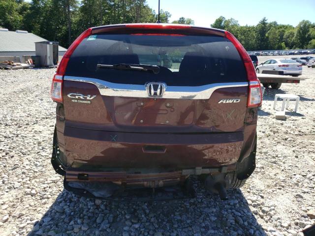 2HKRM4H58FH639452 - 2015 HONDA CR-V EX BURGUNDY photo 6