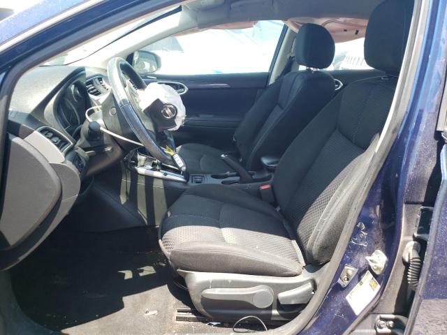 3N1AB7AP5KY311065 - 2019 NISSAN SENTRA S BLUE photo 7