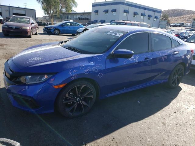 19XFC2F84KE050890 - 2019 HONDA CIVIC SPORT BLUE photo 1